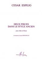 2 Pièces dans le style ancien 