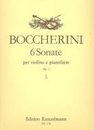 6 Sonaten für Violine und Klavier op. 5 Band 1 