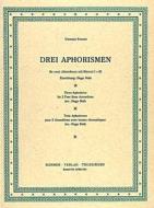 Drei Aphorismen 