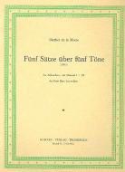 Fünf Sätze über fünf Töne 