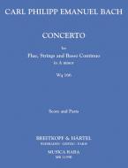 Flötenkonzert a-Moll Wq 166 