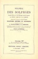 Solfège des Solfèges (5C) (sans accomp.) 
