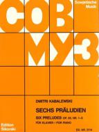 6 Präludien für Klavier op. 38/1-6 