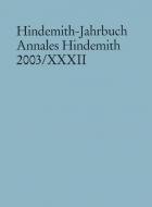Hindemith-Jahrbuch - Annales Hindemith 2003 