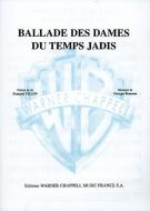Ballade Des Dames Du Temps Jadis 