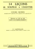 14 Leçons Solfège à Chanter: Cours Moyen 