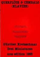 Drei Miniaturen (Flöte, Cembalo) 