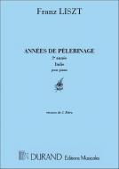 Annees De Pelerinage 2 Annee Italie Piano (S.rier 