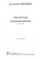21 Lecons Solfege sans Accompagnement 
