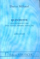 Quintette pour Instruments a Vent Partition D'orch 