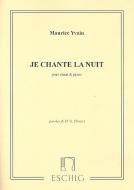 Je Chante La Nuit, pour Chant et Piano 