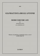 Dodici Ricercate, per Violoncello Solo Edizione Co 