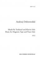 Musik für Tonband und Klavier Solo 1972 