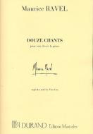 12 Chants pour Voix Elevees/Piano 