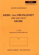 Merk- und Übungsheft für die musikalische Grundausbildung 