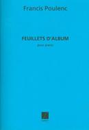 Feuillets D'album Piano 