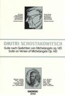 Suite nach Gedichten von Michelangelo Buonarroti op. 145 
