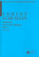 Variations Sur Le Nom Abegg Op.1 Piano 