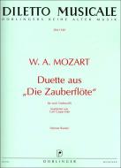Duette aus Die Zauberflöte für 2 Violoncelli 