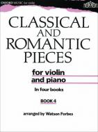 Classical And Romantic Pieces For Violin Book 4 