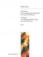 Variationen über ein ungarisches Bauernlied op. 4 