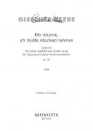 Mir träumte, ich müsste Abschied nehmen 