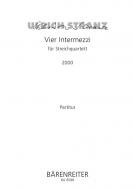 Vier Intermezzi für Streichquartett 
