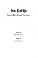 Don Rodrigo op. 31 