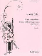 Fünf Melodien op. 33 