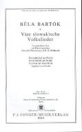 Vier slowakische Volkslieder 