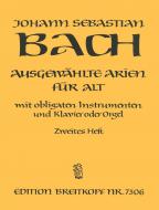 Ausgewählte Arien für Alt mit obligaten Instrumenten und Klavier oder Orgel, Heft 2 