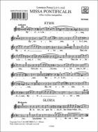 Missa Pontificalis a 3 Voci Miste Con Organo Tribus 