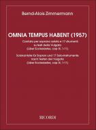 Omnia Tempus Habent (1957). Cantata per Soprano Solista 