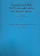 5 Lieder nach Gedichten Vonrich 