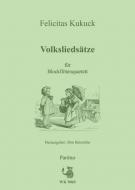 Volksliedsätze für Blockflöten-Quartett 