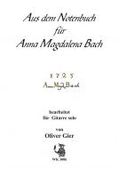 Aus dem Notenbuch für Anna Magdalena Bach 