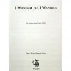 I Wonder As I Wander 