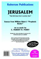 Jerusalem (Original In Key D) 