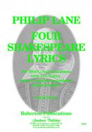 Four Shakespeare Lyrics 