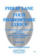 Four Shakespeare Lyrics 
