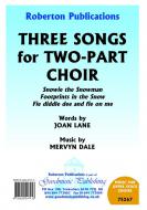 Three Songs For Two Part Choir 