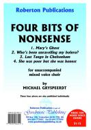 Four Bits of Nonsense Op.20 