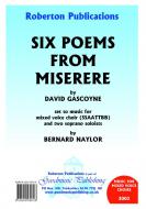 Six Poems From Miserere 
