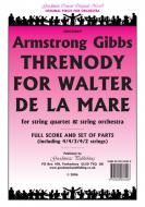 Threnody for W.De La Mare 