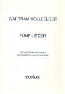 Fünf Lieder für hohe Stimme und Klavier 