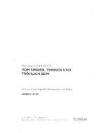 Vom Singen, Trinken und Fröhlichsein 