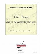 Cher Pierre Que Je Ne Reverrai Plus Ici... 