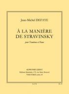 A La Maniere De Stravinsky 