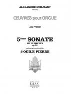 Oeuvres pour Orgue Vol.1 / Sonate No.5 En Ut Mineur (Op. 80) / Orgue 