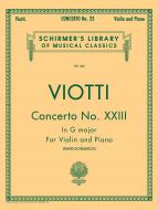Violin Concerto No. 23 In G Major (Violin/Piano) 